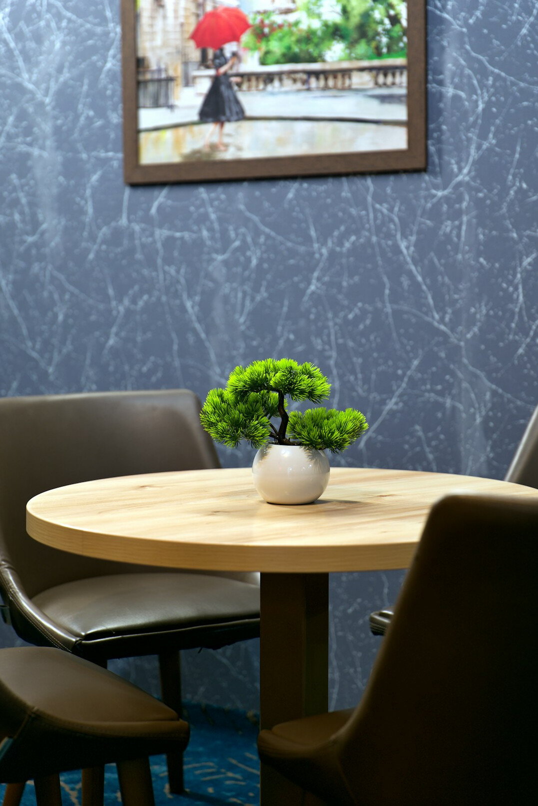 Modern research institute office interior with meeting table