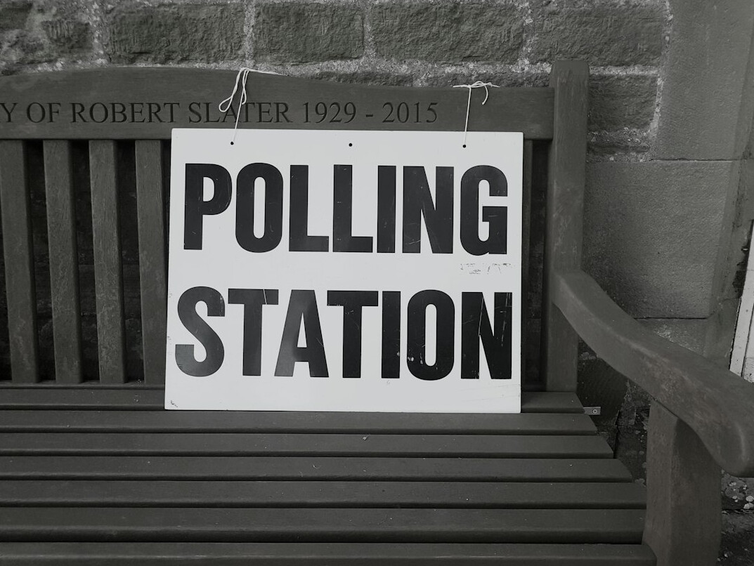 young voter at polling station
