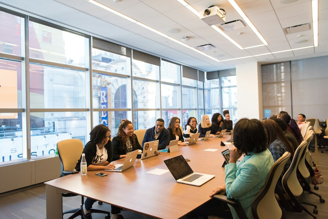 diverse group meeting